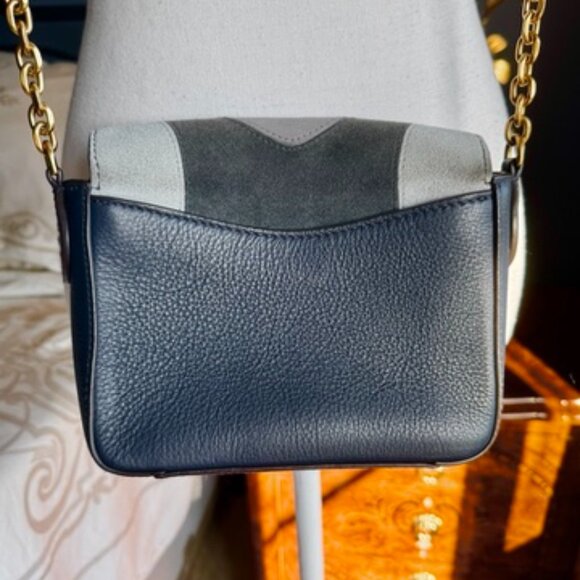 Polo Ralph Lauren Blue Suede Crossbody Bag - Picture 8 of 16